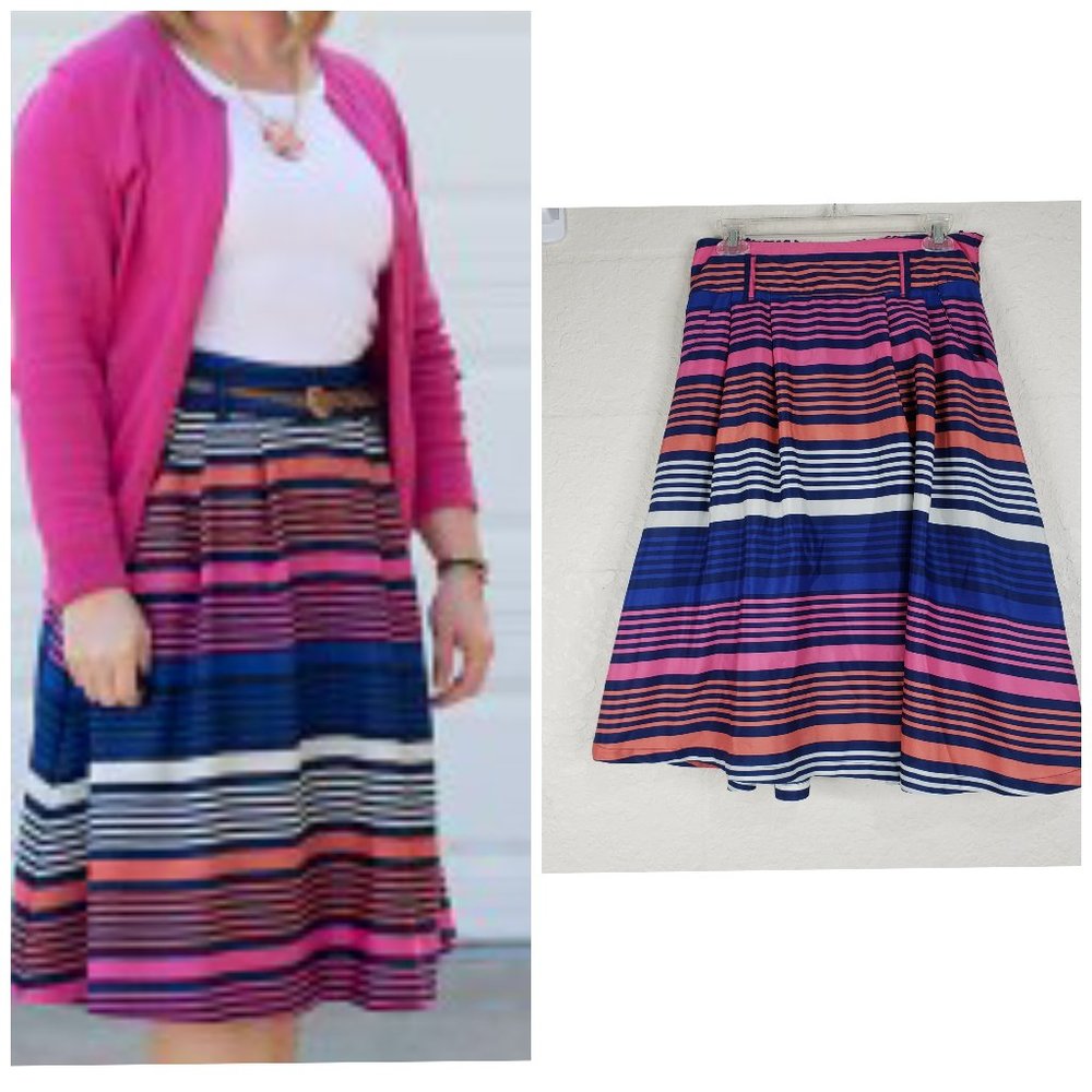 Old Navy Striped Skirt With Pockets Size Medium